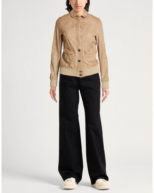 Eleventy Natural Jacket Leather