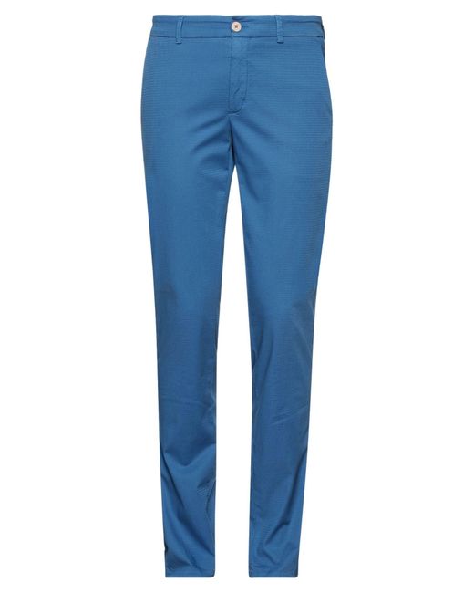 Maison Clochard Blue Trouser for men