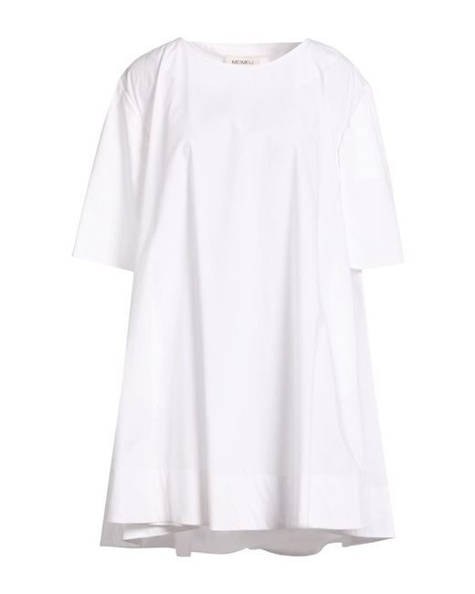 MEIMEIJ White Mini Dress Cotton