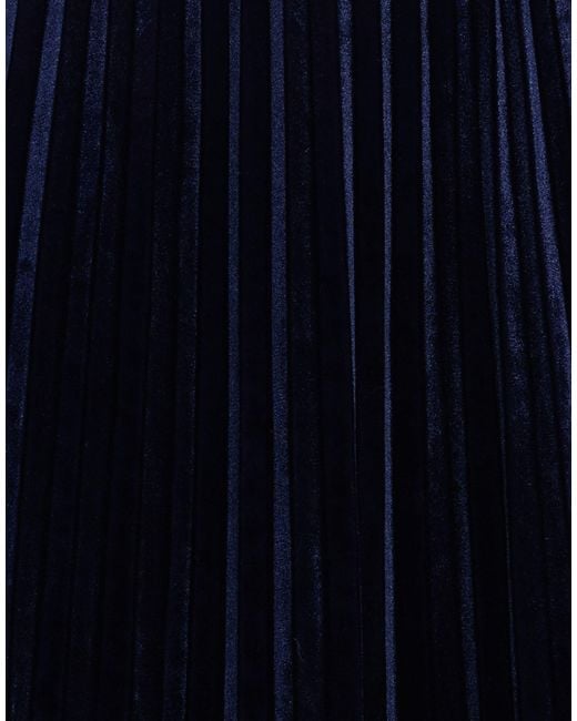 Clips Blue Midi Skirt Polyester, Elastane