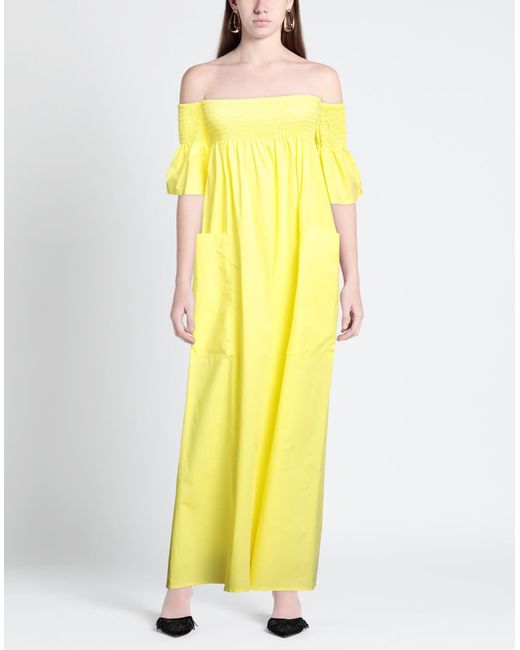 Semicouture Yellow Maxi Dress