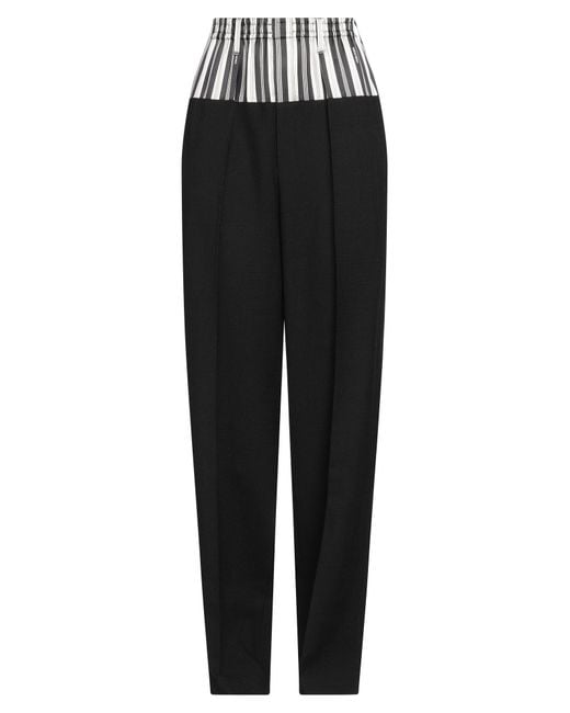 Fendi Black Pants Virgin Wool, Polyamide, Silk