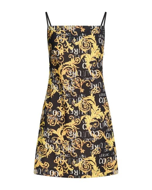 Versace Jeans Couture Black Mini Dress Polyester