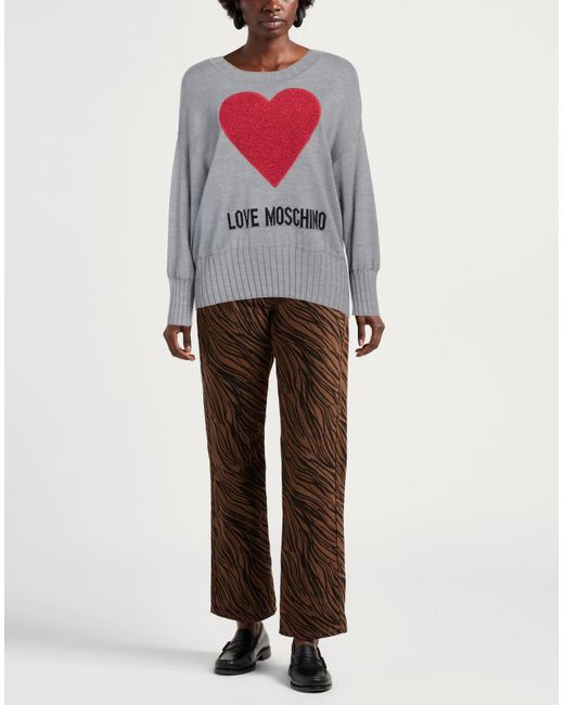 Pullover Love Moschino de color Gray