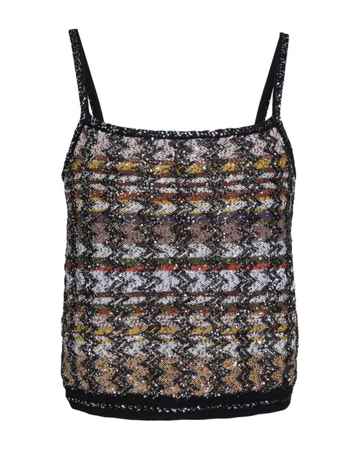 Missoni Black Top Viscose, Polyamide, Polyester