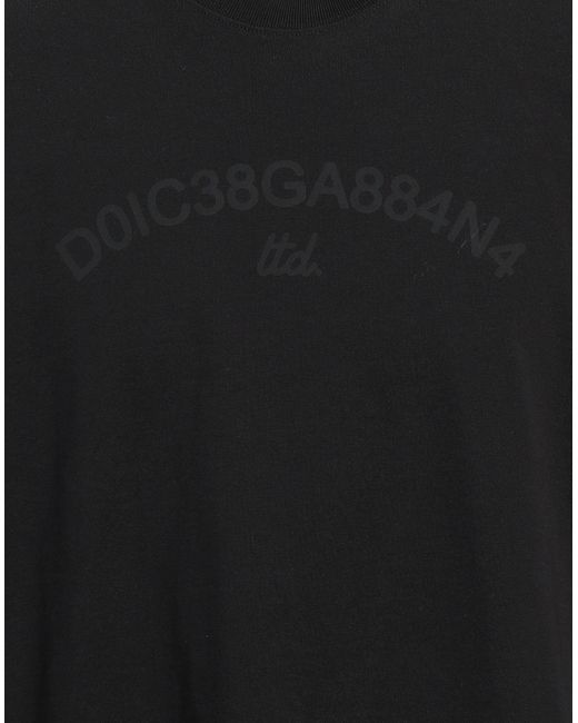 Dolce & Gabbana Black T-Shirt Cotton for men