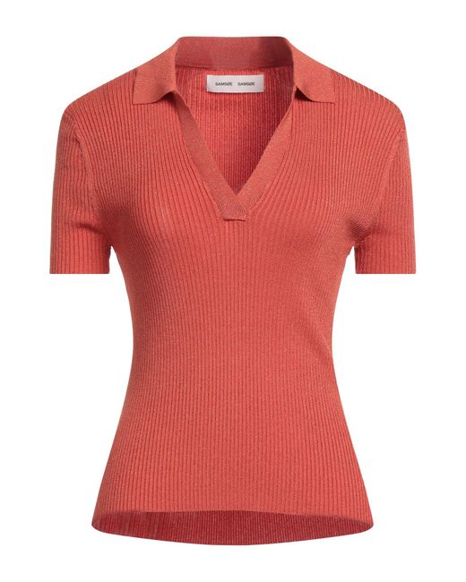 Pullover Samsøe & Samsøe en coloris Red