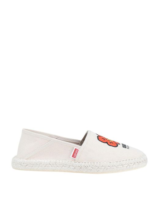 KENZO White Ivory Espadrilles Textile Fibers for men