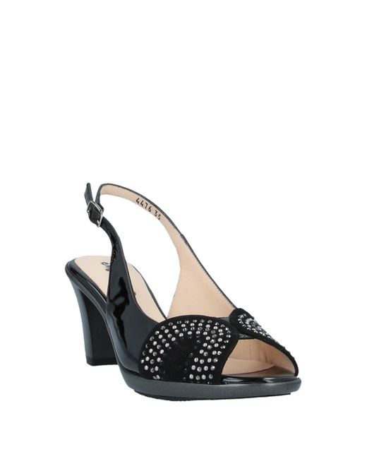 Melluso Black Sandals Leather