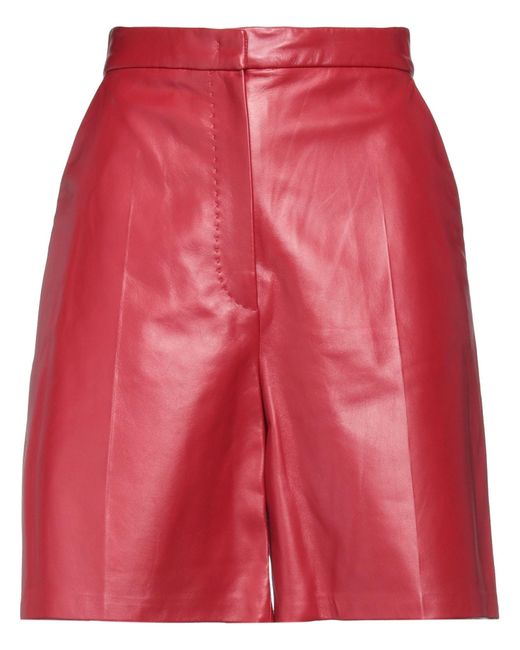 Max Mara Red Shorts & Bermuda Shorts