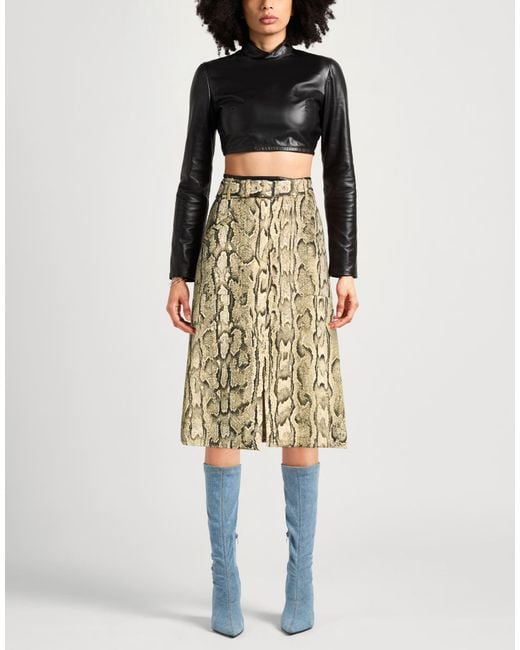 Dries Van Noten Natural Midi Skirts