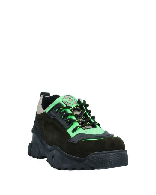RZ STUDIO X NOOVA Green Sneakers Textile Fibers, Soft Leather for men