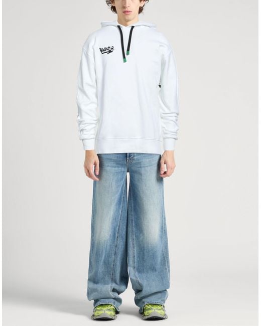 DISCLAIMER White Sweatshirt for men