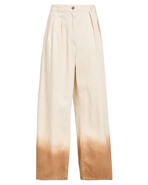 Alanui Natural Ivory Jeans Cotton