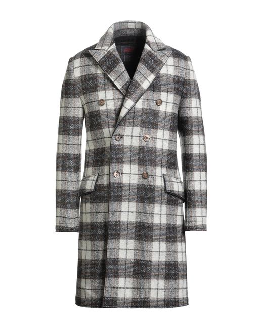 Bob Gray Coat Polyester, Acrylic, Virgin Wool, Elastane for men