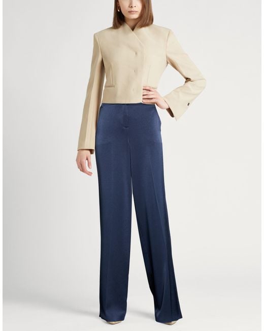 Marella Blue Midnight Pants Triacetate, Polyester