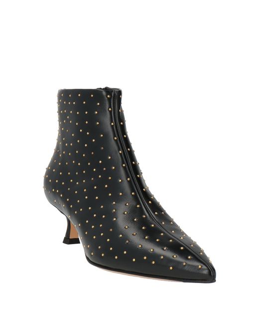 Mara Bini Black Ankle Boots Leather