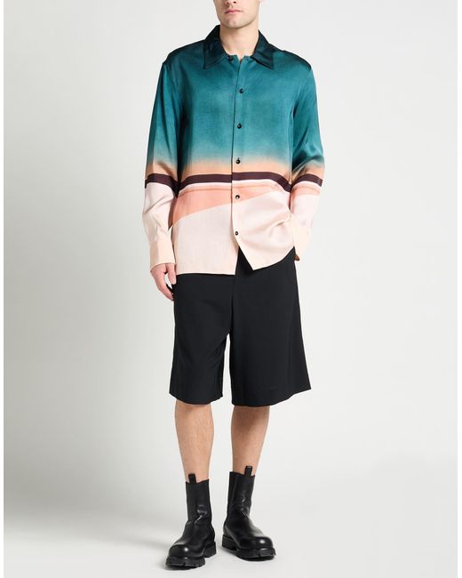 Jil Sander Blue Shirt Viscose for men