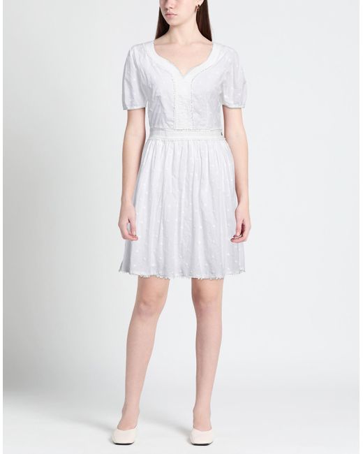 Guess White Mini-Kleid
