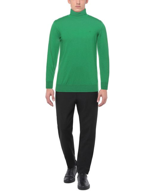 Brooksfield Green Turtleneck for men