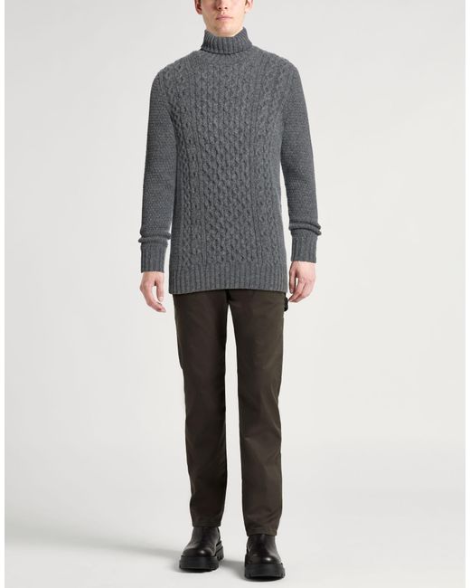 Drumohr Gray Turtlenecks for men