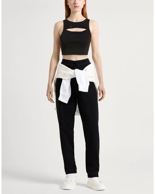 ARMANI EXCHANGE Black Top Cotton, Polyester, Elastane