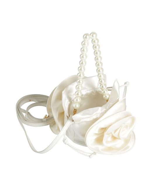 Magda Butrym Natural Ivory Handbag Textile Fibers