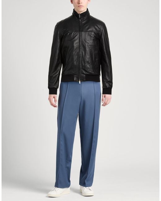 Tombolini Black Jacket Leather for men