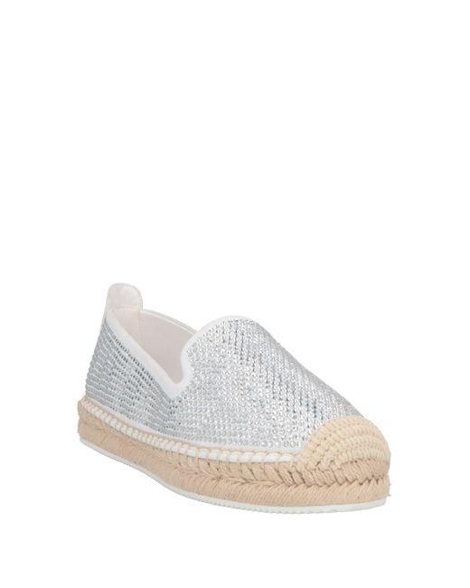 DKNY White Espadrilles Textile Fibers
