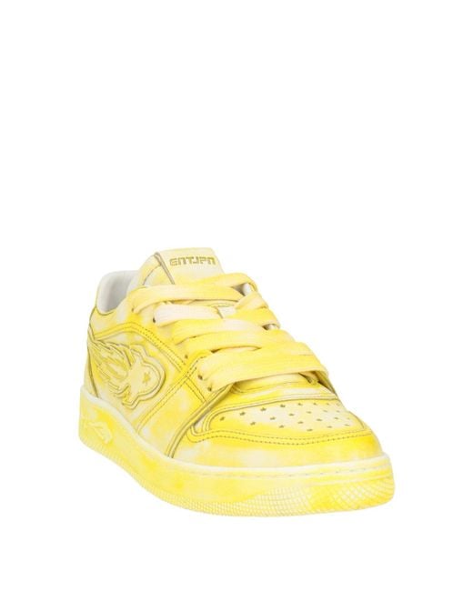 ENTERPRISE JAPAN Yellow Sneakers Leather for men