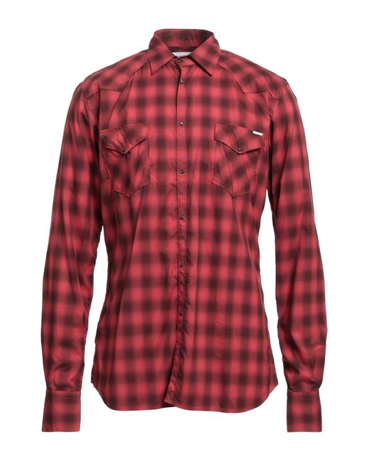 Aglini Red Shirt for men