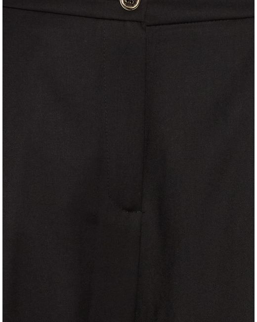 5 PROGRESS Black Pants Polyester, Viscose, Elastane