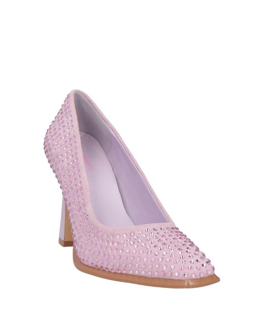 Twinset Pink Pumps Textile Fibers