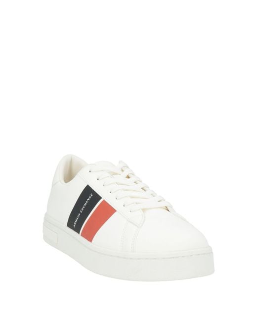 ARMANI EXCHANGE White Sneakers Polyester, Polyurethane for men