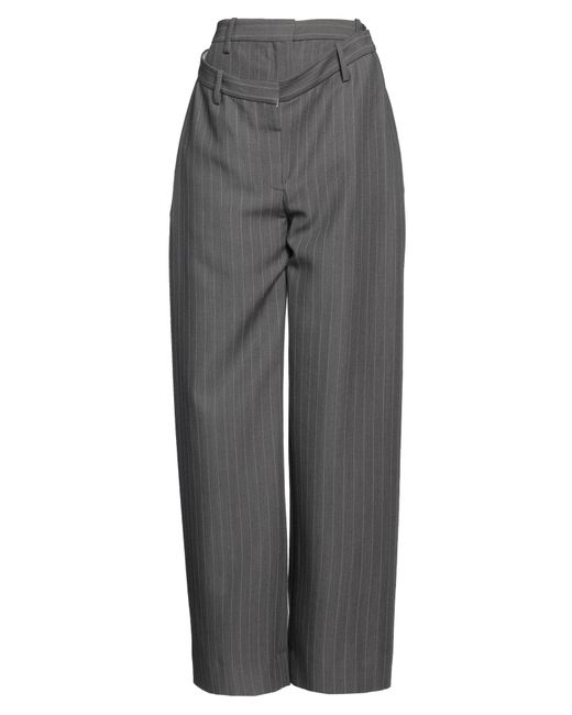 Acne Gray Pants Viscose, Wool, Polyester