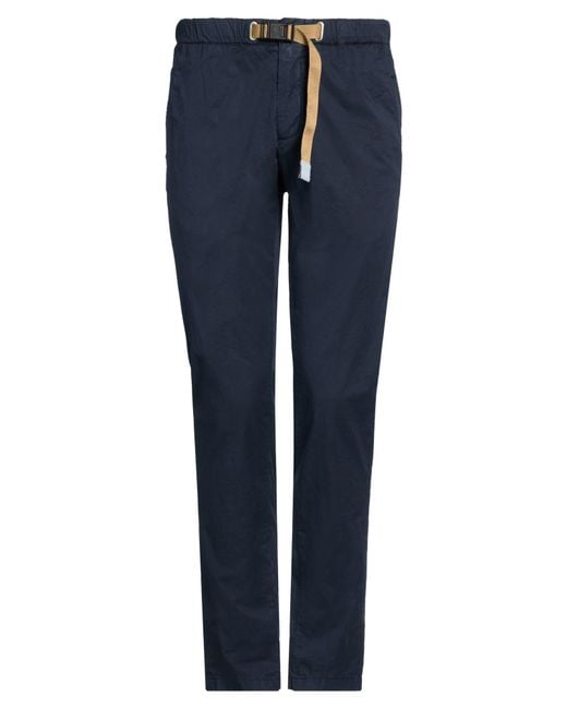 White Sand Blue Pants Cotton, Elastane for men