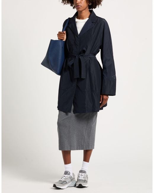 Add Blue Overcoat & Trench Coat