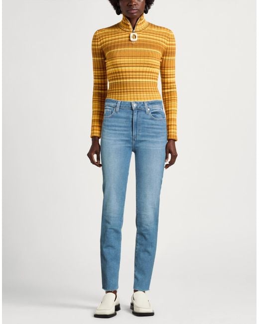 PAIGE Blue Jeans Cotton, Polyester, Elastane