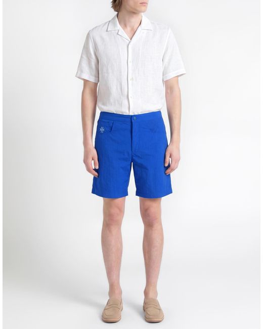 Jacob Cohen Blue Shorts & Bermuda Shorts Polyamide, Elastane for men