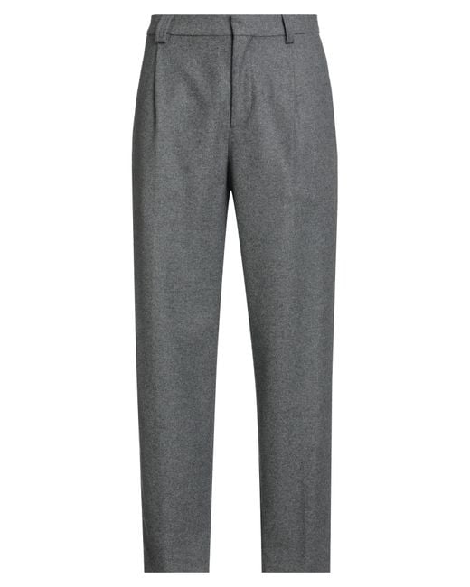 Maison Kitsuné Gray Pants Wool, Polyamide for men