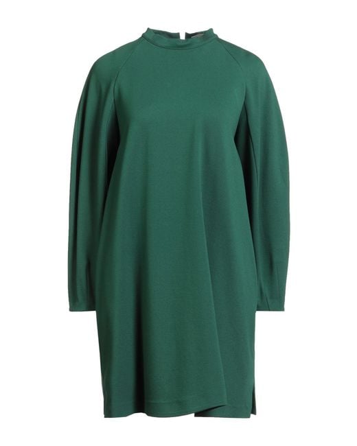 Suoli Green Mini Dress Viscose, Polyamide, Elastane