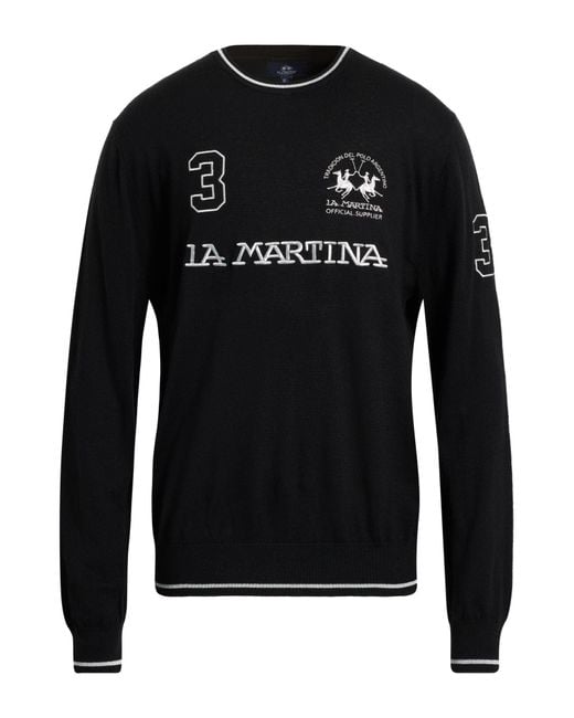 Pullover La Martina de hombre de color Black
