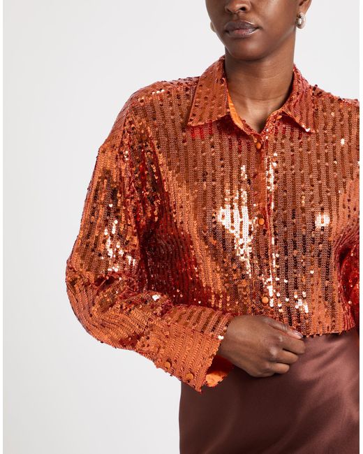 Suoli Orange Shirt Polyester, Elastane