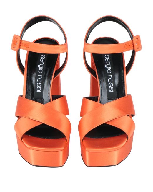 Sergio Rossi Orange Sandals