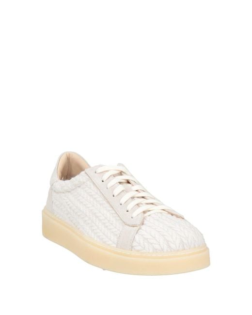 Eleventy Natural Sneakers Textile Fibers, Leather for men
