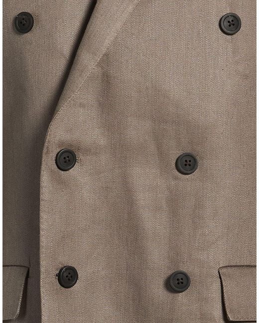 Rick Owens Brown Blazer Virgin Wool, Elastane for men