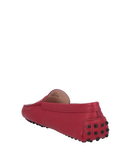 Tod's Red Loafers