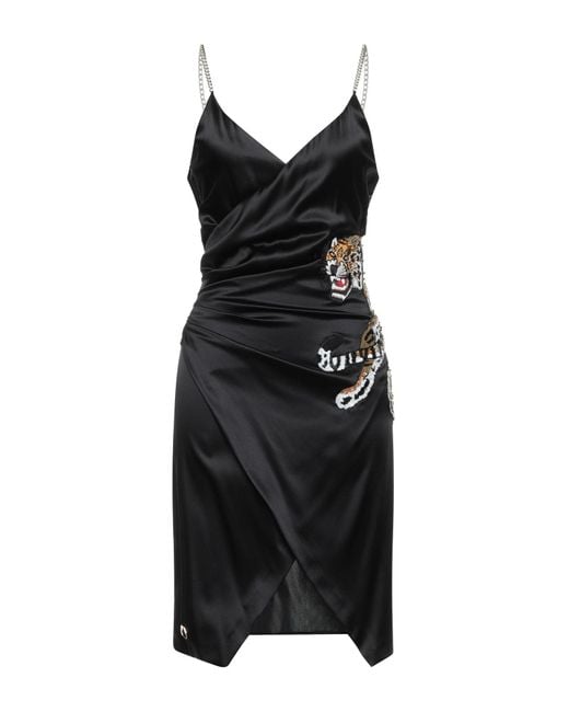 Philipp Plein Black Midi Dress