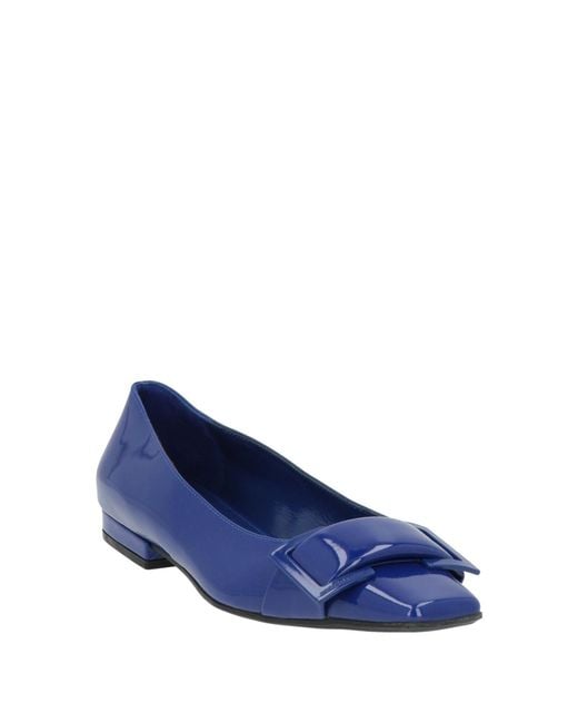 Sergio Rossi Blue Ballet Flats