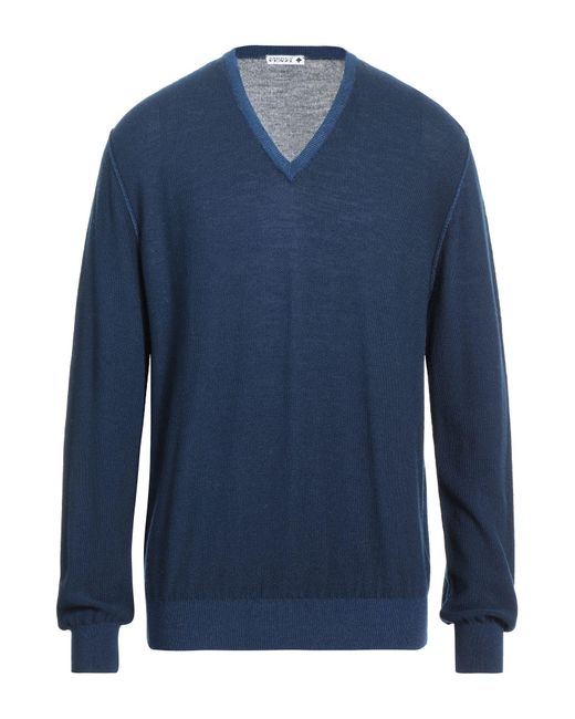 Andrea Fenzi Blue Sweater for men